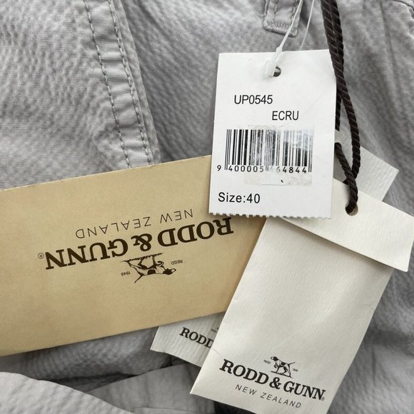 Mens 40 Rodd & Gunn Reef Fit Beige Cotton Elastane Stretch 7" Shorts Grey - Picture 8 of 8